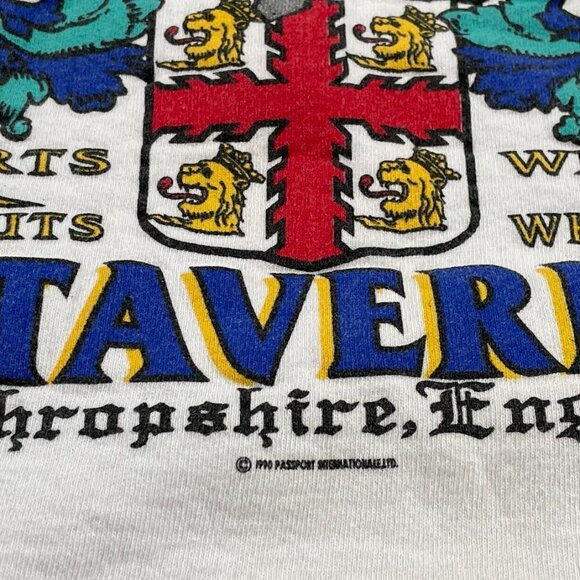 Vintage Walker's Tavern England Travel Tourism 1990s Crewneck Sweatshirt - Picture 3 of 5